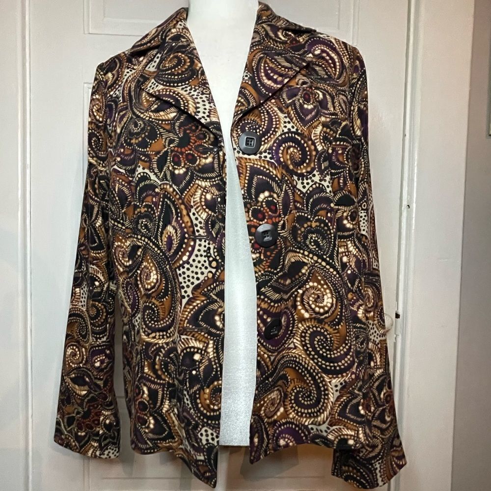 Requirements Two Button Paisley Jacket - Picture 2 of 12